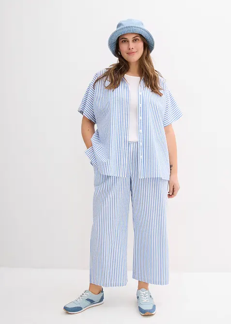 Kort&auml;rmad skjorta av b&auml;ckeb&ouml;lja, bonprix