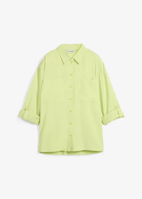 Blus i viskosmix med mjukt fall, bonprix