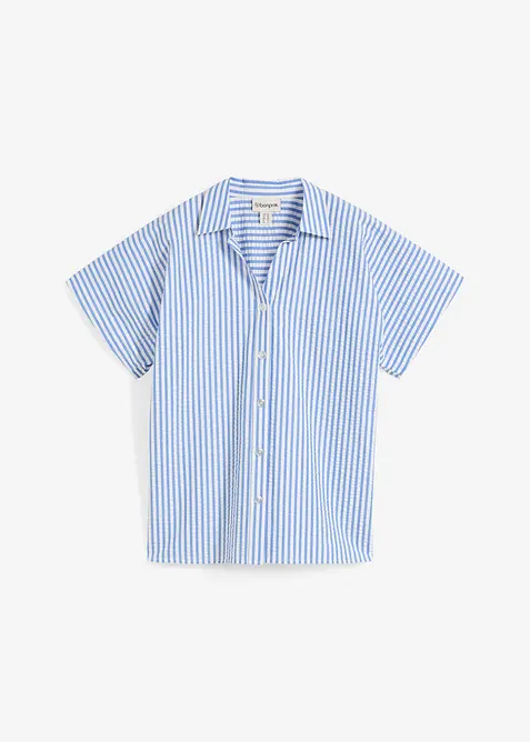 Kort&auml;rmad skjorta av b&auml;ckeb&ouml;lja, bonprix