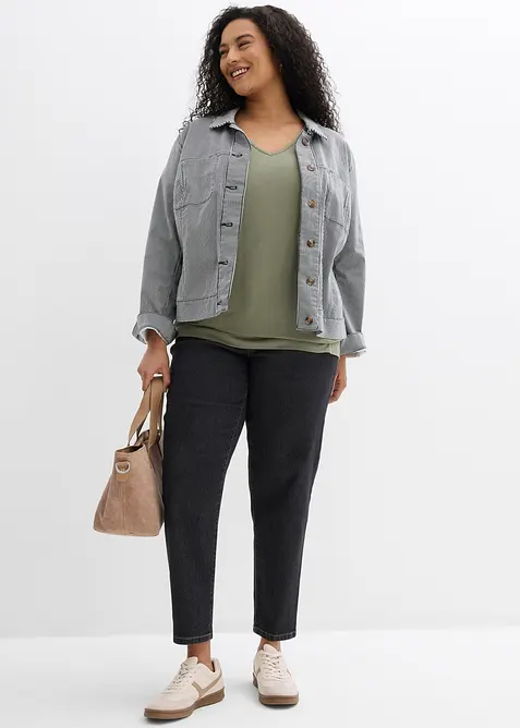 Oversizetopp av viskos med mjukt fall, bonprix