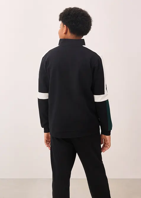 Sweatshirtjacka i ekologisk bomull, bonprix