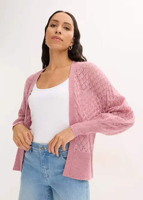 H&aring;lm&ouml;nstrad cardigan, bonprix