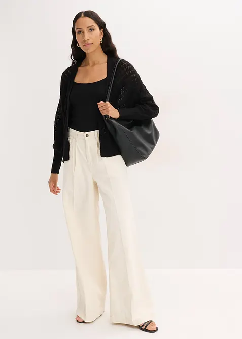 H&aring;lm&ouml;nstrad cardigan, bonprix