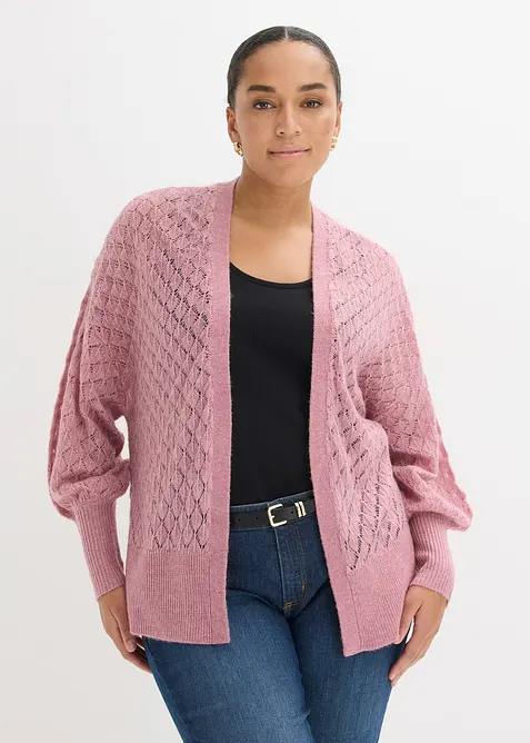 H&aring;lm&ouml;nstrad cardigan, bonprix
