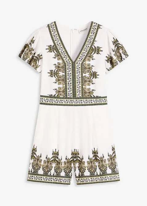 Jumpsuit med lin, bonprix