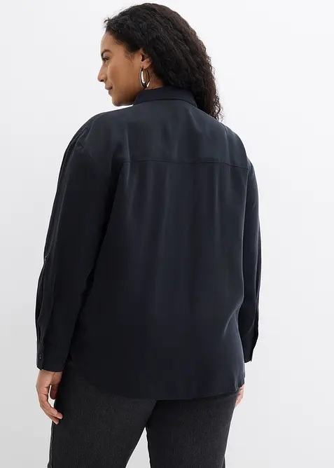 Blus i viskosmix med mjukt fall, bonprix