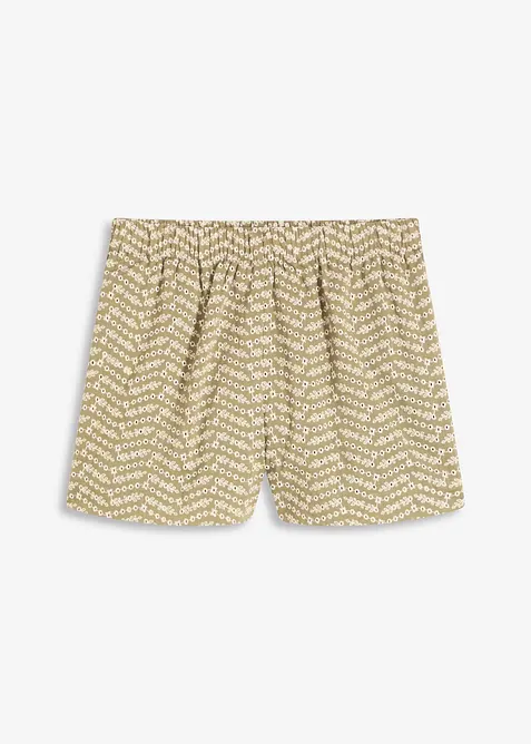 Shorts med h&aring;lbroderi, bonprix