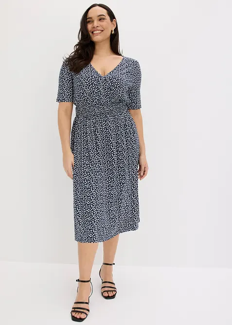 Jerseykl&auml;nning av viskosmix, bonprix