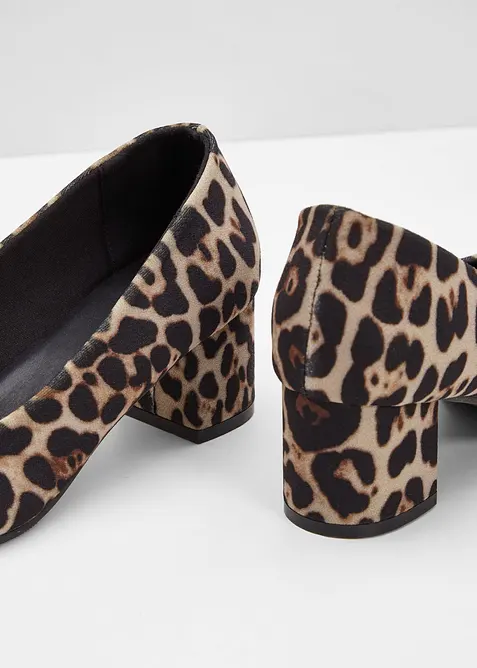 Pumps med leopardm&ouml;nster, bonprix