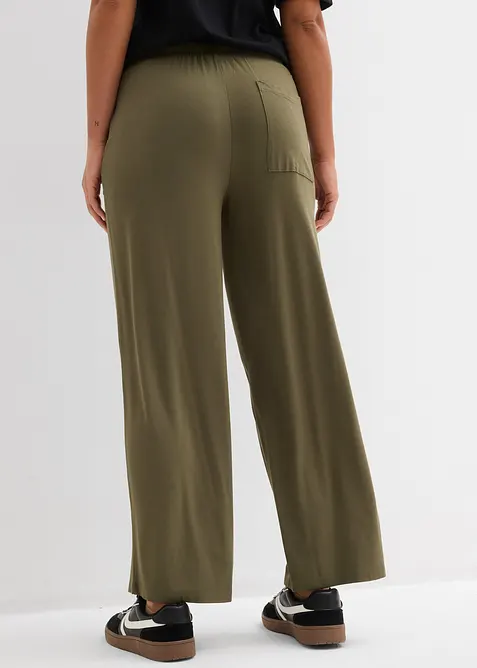 Jerseybyxa i b&ouml;ljande viskosmix, bonprix