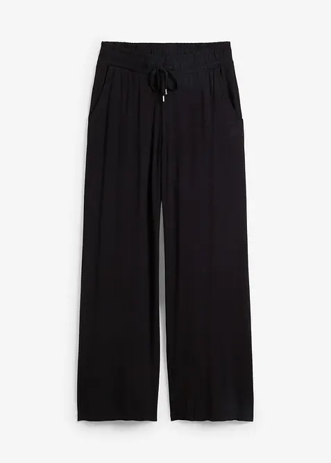 Jerseybyxa i b&ouml;ljande viskosmix, bonprix