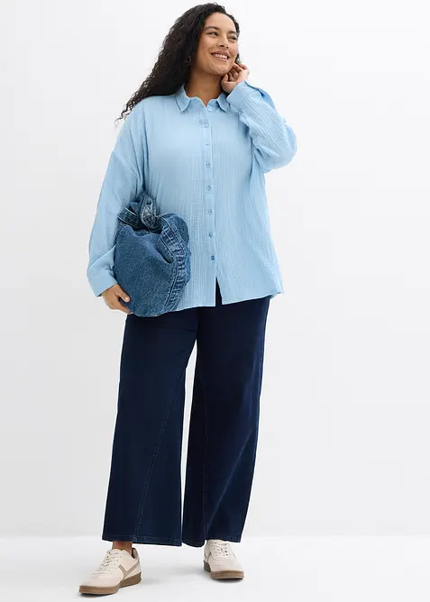 Skortblus av muslin, bonprix