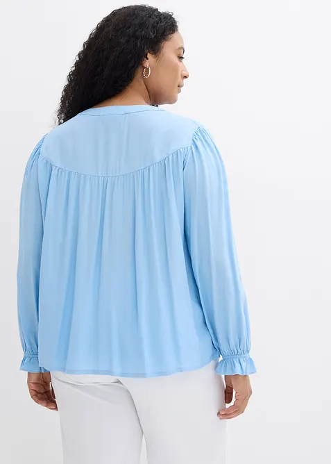 Blus i f&ouml;ljsam viskos, bonprix