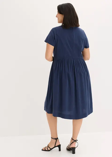 Kl&auml;nning i fintr&aring;dig viskosmix, bonprix