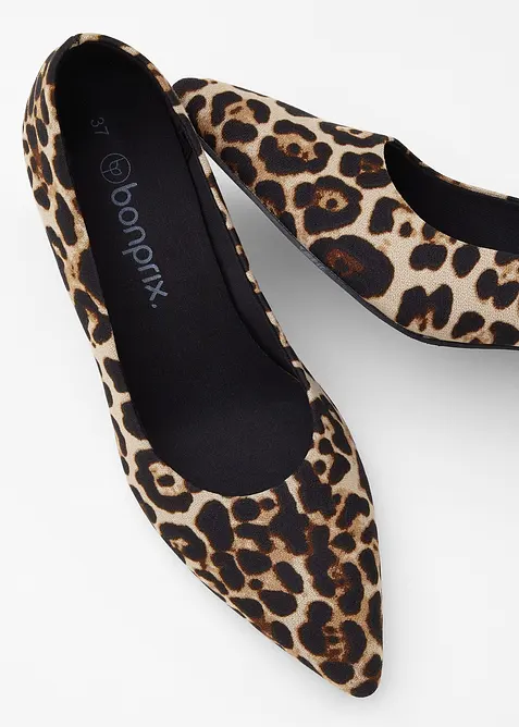Pumps med leopardm&ouml;nster, bonprix