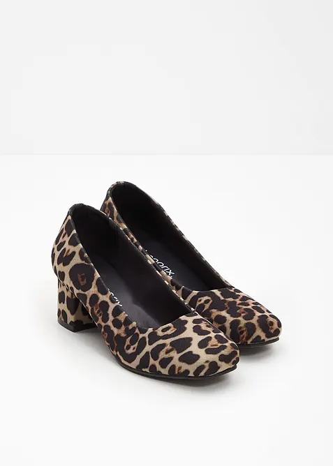Pumps med leopardm&ouml;nster, bonprix