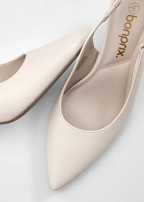 Slingbackpumps med smal klack, bonprix
