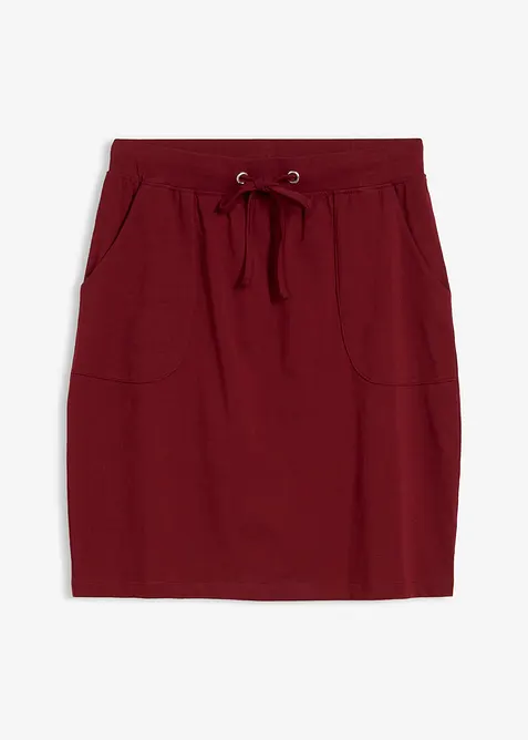 Kjol i ekologisk bomull med stretch, bonprix