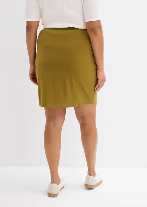 Kjol i ekologisk bomull med stretch, bonprix