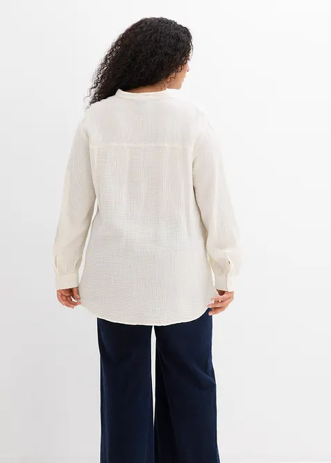 L&aring;ng blus i luftig muslin, bonprix