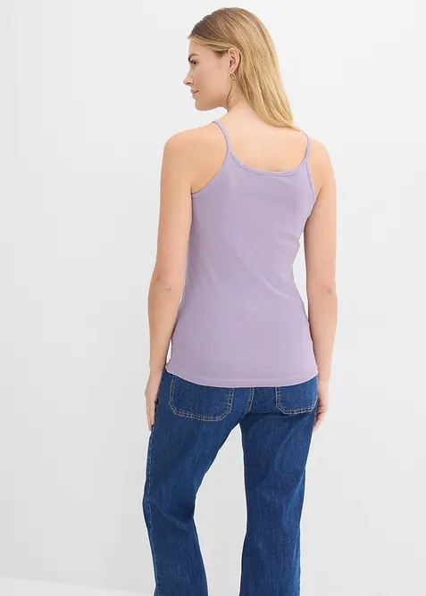 Linne med smala axelband, av bomull (3-pack), bonprix