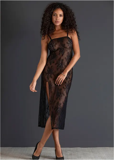 Spetskl&auml;nning med avtagbara axelband, bonprix