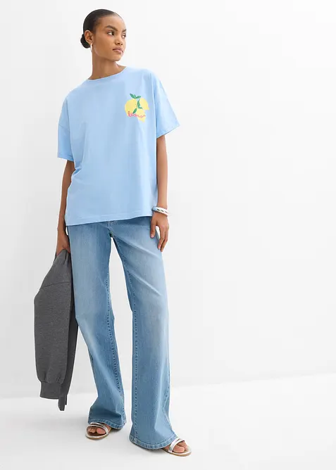 Oversizetopp av ekologisk bomull, bonprix