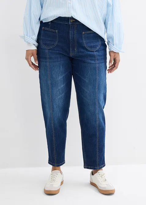 Mom Jeans High Waist, cropped, bonprix