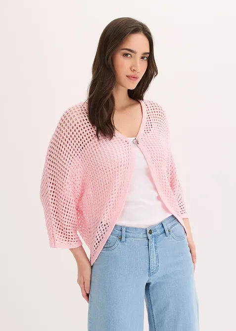 H&aring;lm&ouml;nstrad cardigan, bonprix