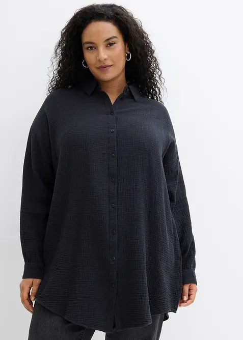 Blus i bomullsmuslin, bonprix