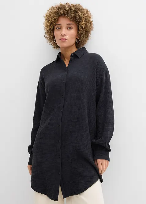 Blus i bomullsmuslin, bonprix