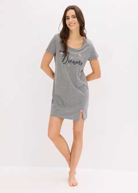 Kort nattlinne med ekologisk bomull, bonprix