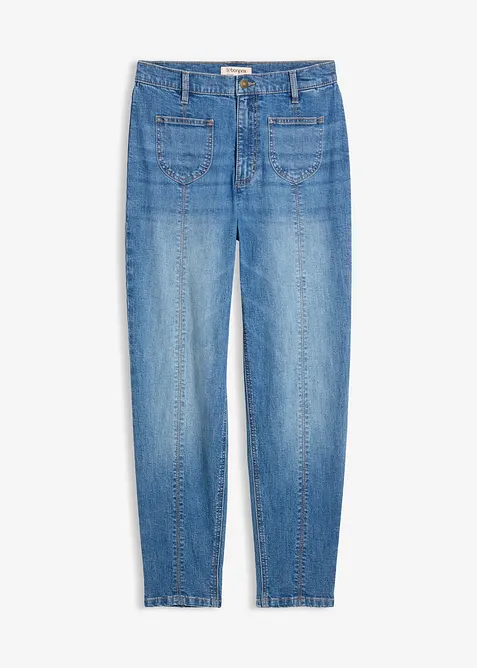 Mom Jeans High Waist, cropped, bonprix