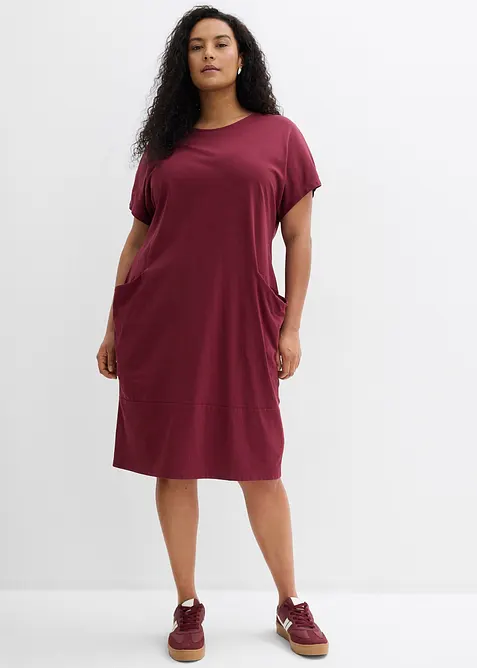 Jerseykl&auml;nning med fickor, bonprix