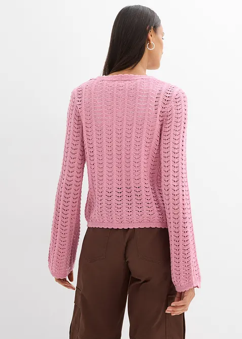 H&aring;lm&ouml;nstrad cardigan, bonprix