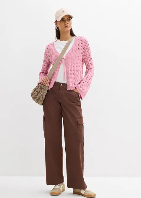 H&aring;lm&ouml;nstrad cardigan, bonprix