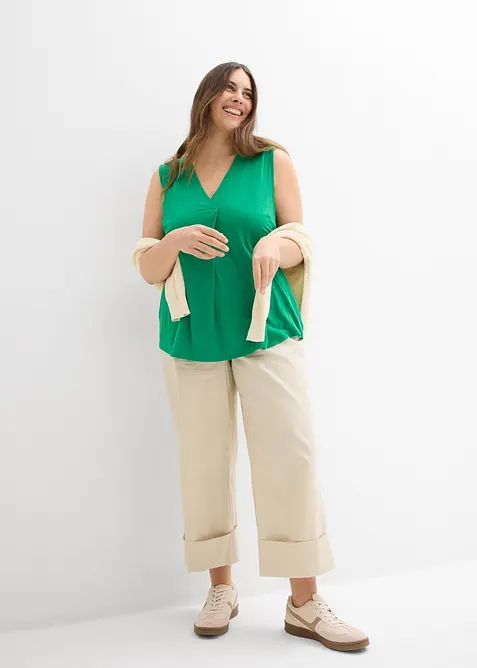 Linne i mjuk viskosmix, bonprix