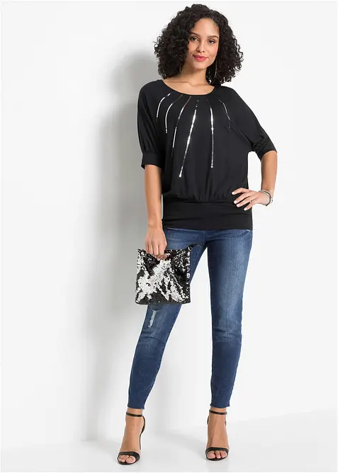 Topp av viskosmix med mjukt fall, bonprix