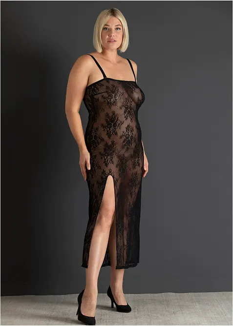 Spetskl&auml;nning med avtagbara axelband, bonprix