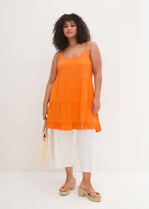 7/8-jerseybyxa av stretchig och f&ouml;ljsam viskos, bonprix