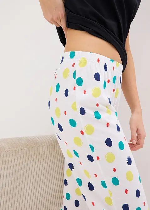 Capripyjamas av ren bomull, bonprix