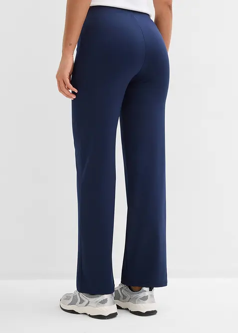 M&aring;ngsidiga sportleggings med fickor med dragkedja, bonprix