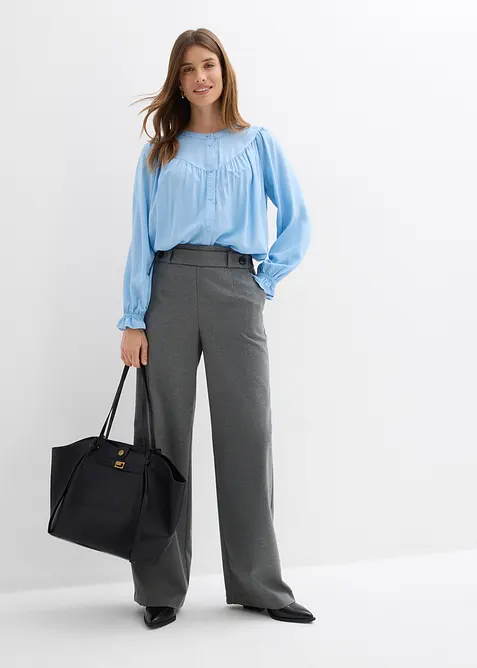 Blus i f&ouml;ljsam viskos, bonprix