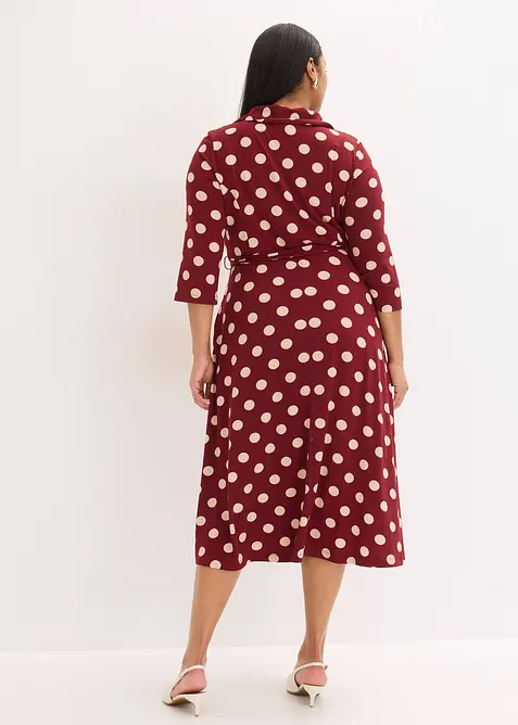 Skjortkl&auml;nning med knytsk&auml;rp (2 delar), bonprix