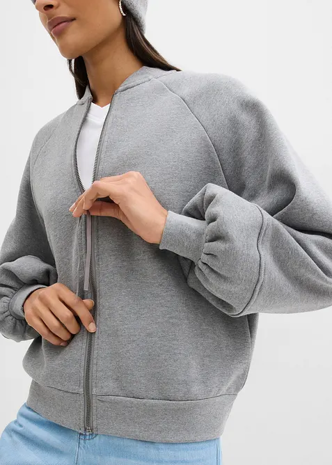 Blusjacka med ballong&auml;rmar, bonprix