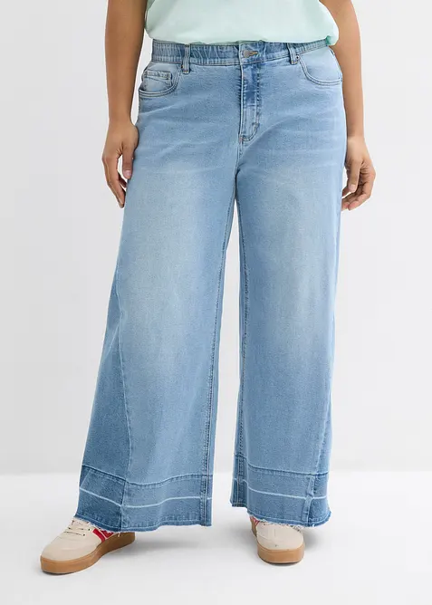 Wide Leg Jeans Mid Waist, bonprix