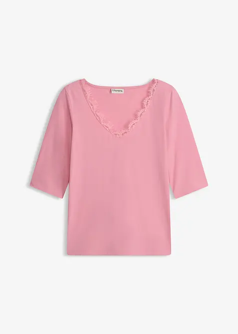 Topp med spets, bonprix