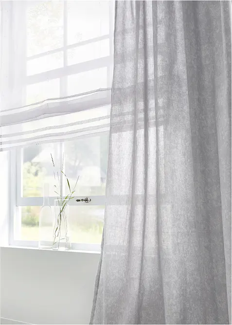 Transparent hissgardin, enf&auml;rgad, bonprix