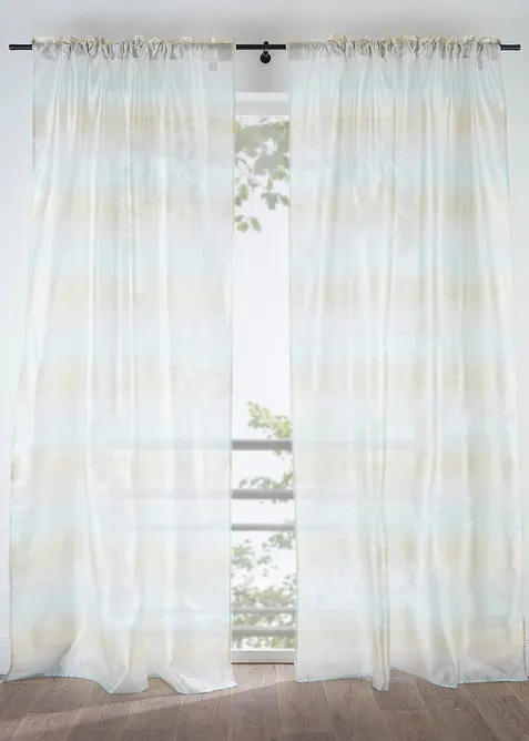 Gardin med glansiga effekter (1-pack), bonprix