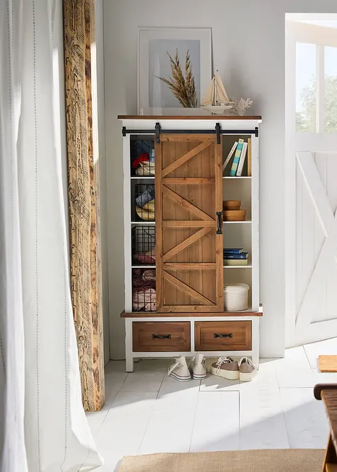 Gardinl&auml;ngd med v&auml;vda r&auml;nder (1-pack), bonprix